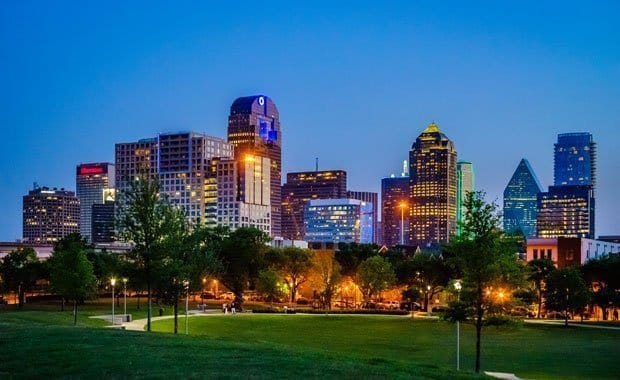 Dallas City Skyline